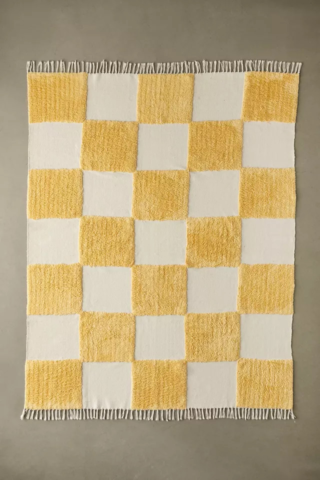 Michah Checkerboard Hilo Tufted Rug | Urban Outfitters (US and RoW)