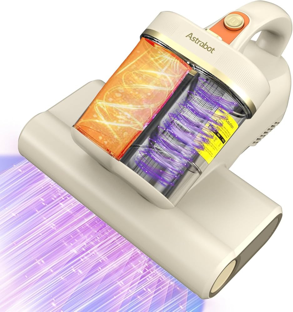 Mattress Vacuum Cleaner,16Kpa Suction with 253.7nm UV-C Light Bed Vacuum, 4400 Beats/Min,140℉ H... | Amazon (US)