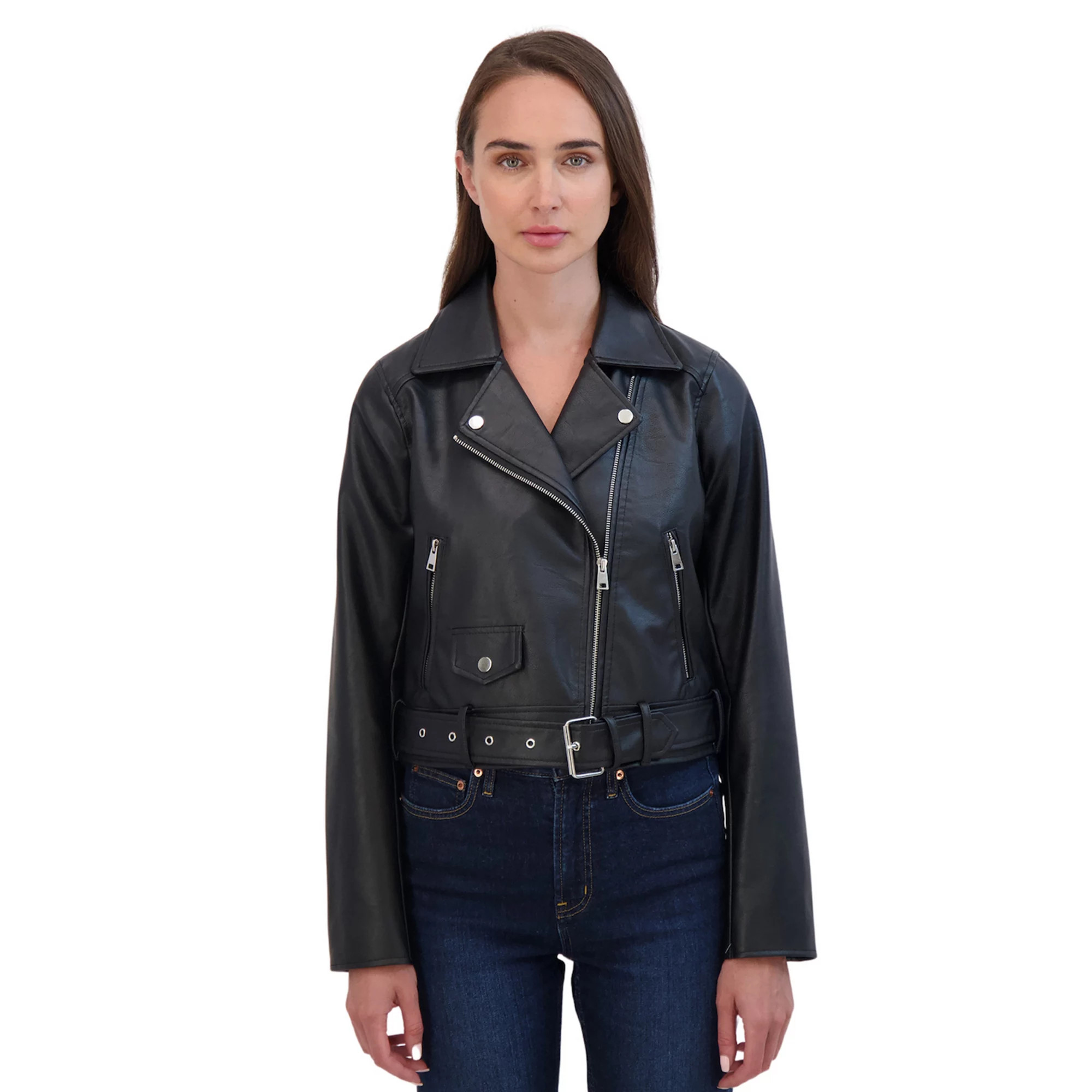 Women's Sebby Faux Leather Moto Jacket | Kohl's
