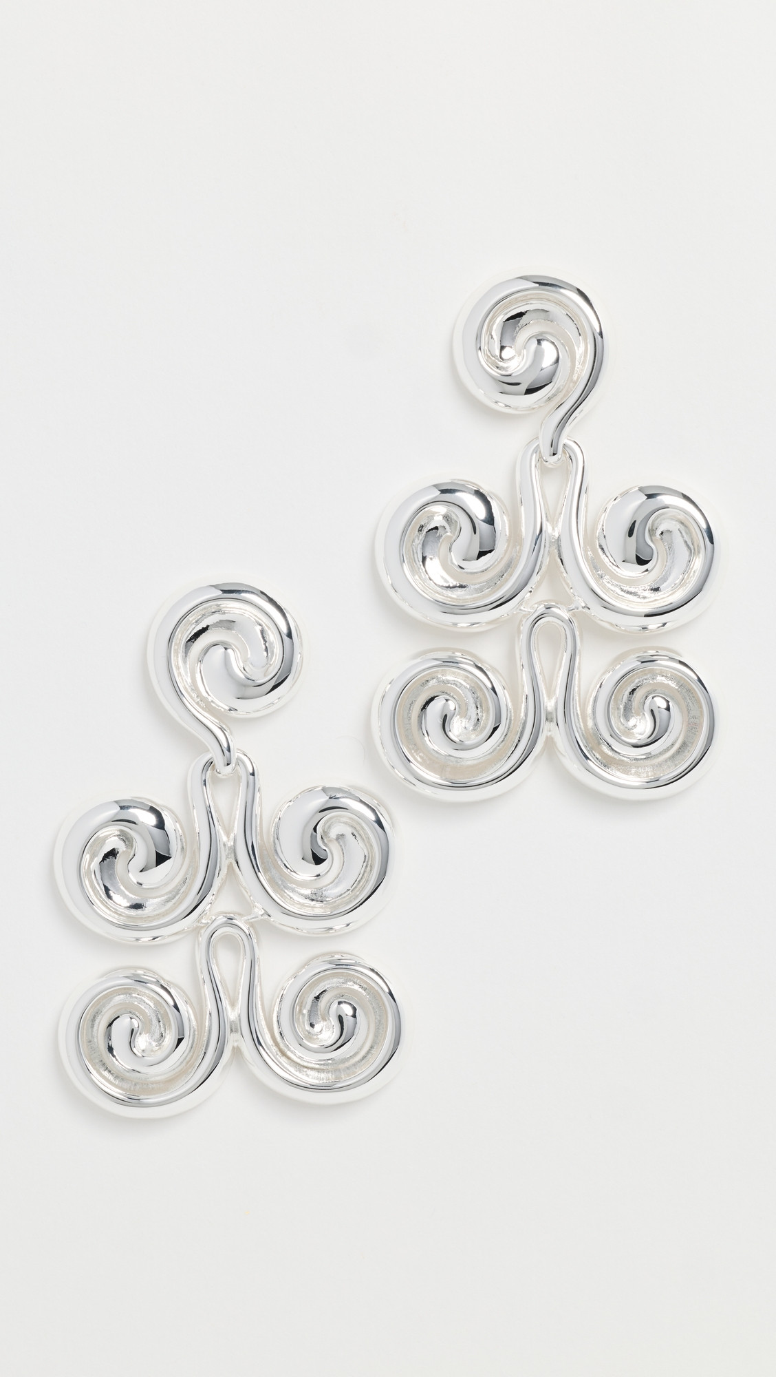 JENNY BIRD Mega Nico Earrings High Polish Silver One Size | Shopbop
