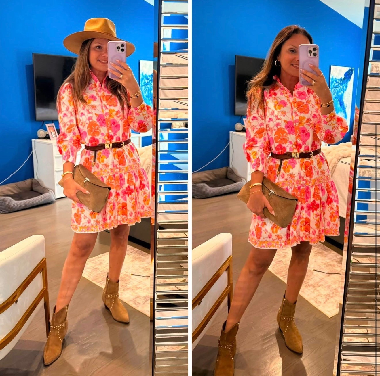 🌈💖 How FUN is this Lilly Pulitzer dress?! 💖🌈

The colors are absolutely GORGEOUS 😍🌸 and it’s light, breezy & effortless enough for those hot summer days ☀️ — but SO easy to carry right into Fall! 🍂🤎

☀️ NOW: sandals + a cute clutch 👡✨
🍁 LATER: ankle boots + a belt + throw on a hat 🤠 for the PERFECT transitional look!





🎩 Would you wear the HAT — or SKIP IT?!
