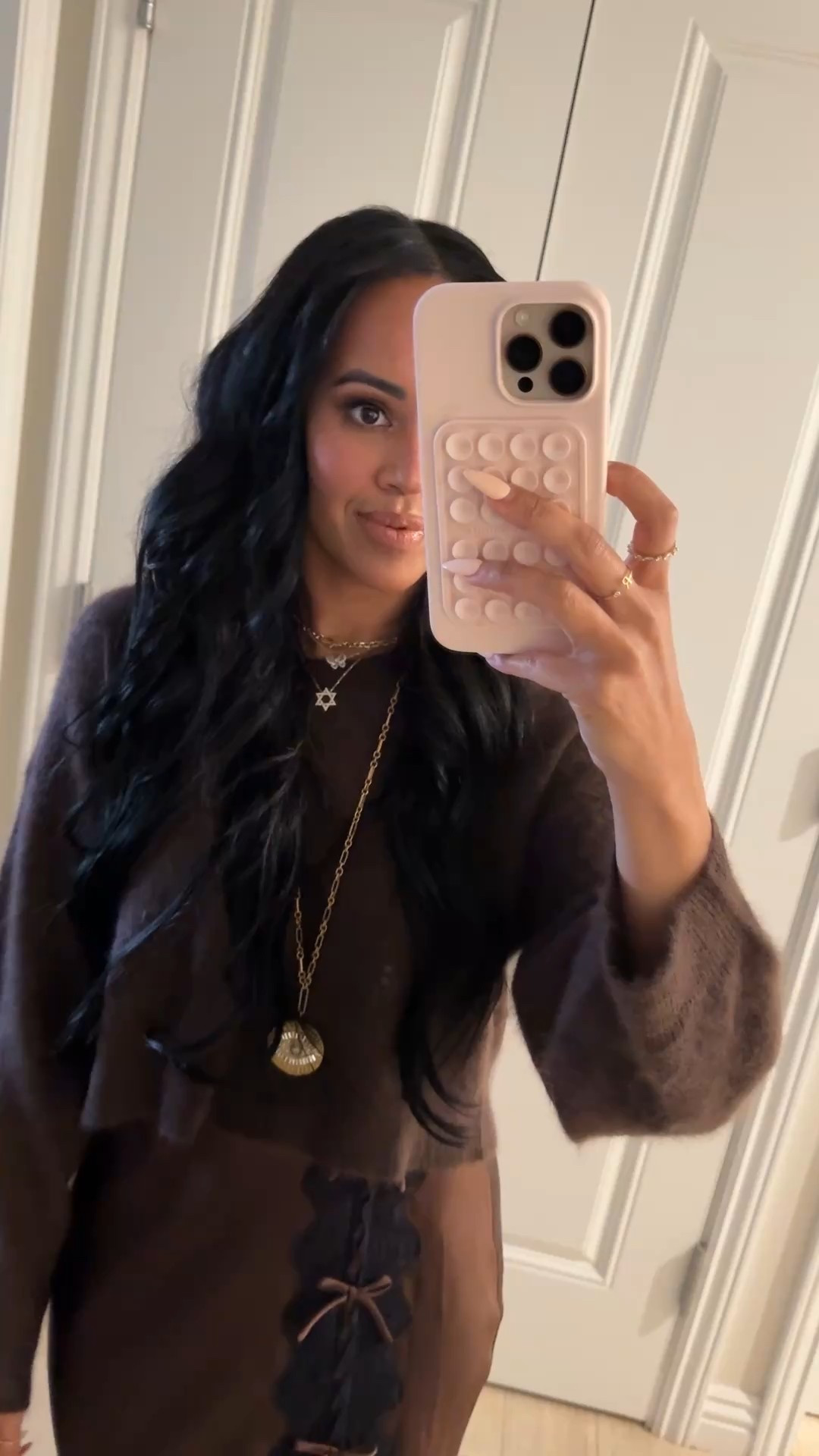 This outfit is my favorite! The sweater is the softest thing I own! Wearing an xs in everything. Code RACH20 on the necklace 

#LTKPetite #LTKSeasonal #LTKHoliday