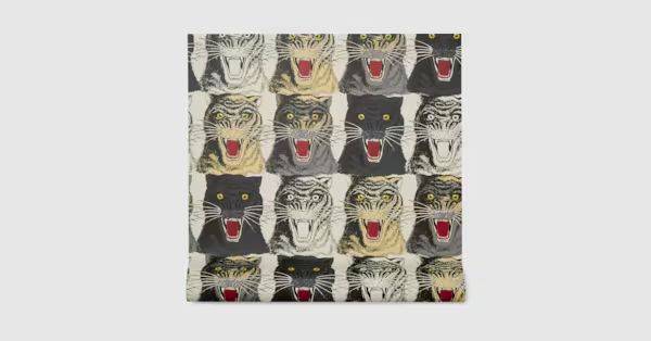 Tiger Face print wallpaper | Gucci (US)
