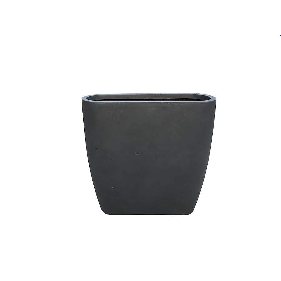 KANTE 8.7-in W x 22.8-in H Charcoal Concrete Contemporary/Modern Indoor/Outdoor Planter | Lowe's
