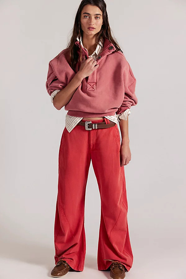 Spotlight Washed Barrel Chino Trousers | Free People (Global - UK&FR Excluded)