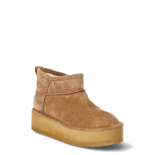 Madden NYC Women's Platform Cozy Ankle Boots - Walmart.com | Walmart (US)