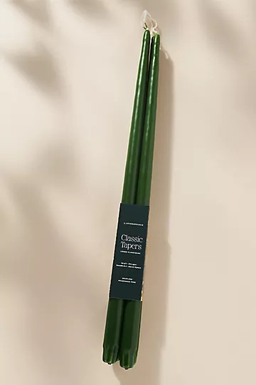 18" Classic Taper Candles, Set of 4 | Anthropologie (US)