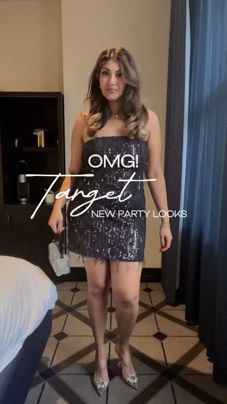 Omg this target sequin party dress is so good! Wearing a large in grey color. This is the perfect look for NYE. 

NYE outfit / date night outfit / New Year’s Eve outfit / work holiday party / white elephant party / size 10 outfit / size 12 outfit / high waist metallic pants / target winter outfits / going out outfit / classy outfit / target find / midsize party dress

#LTKwedding #LTKmidsize #LTKparties