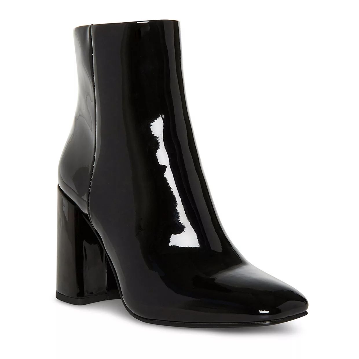 madden girl While Black Patent Women's Heeled Booties | Kohl's