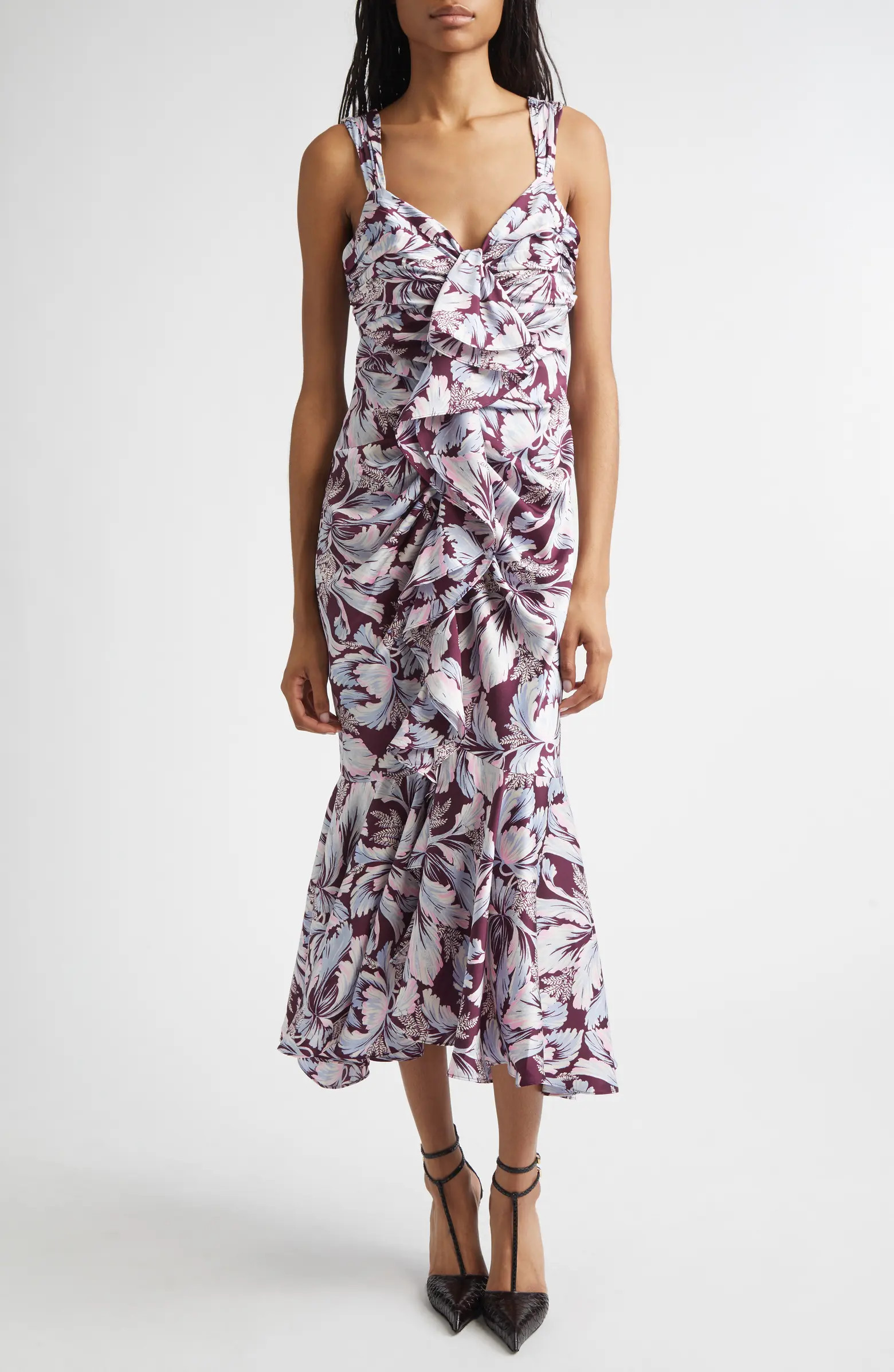 Floral Print Ruffle Dress | Nordstrom