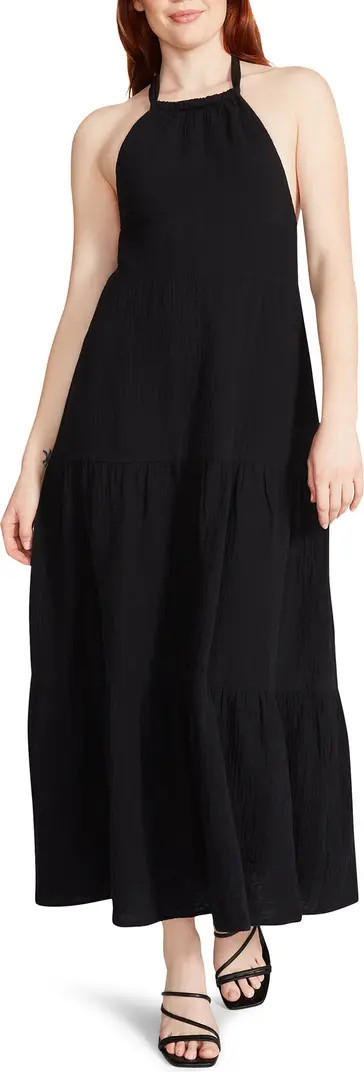 Briella Halter Cotton Midi Dress | Nordstrom
