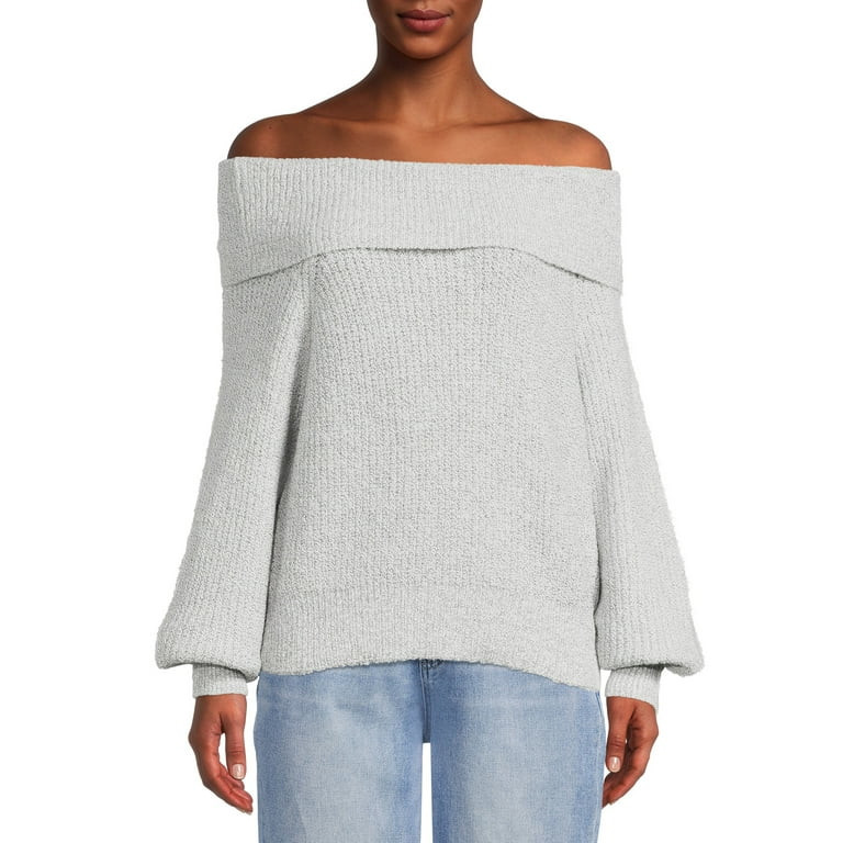 Dreamers by Debut Women's Off the Shoulder Sweater | Walmart (US)