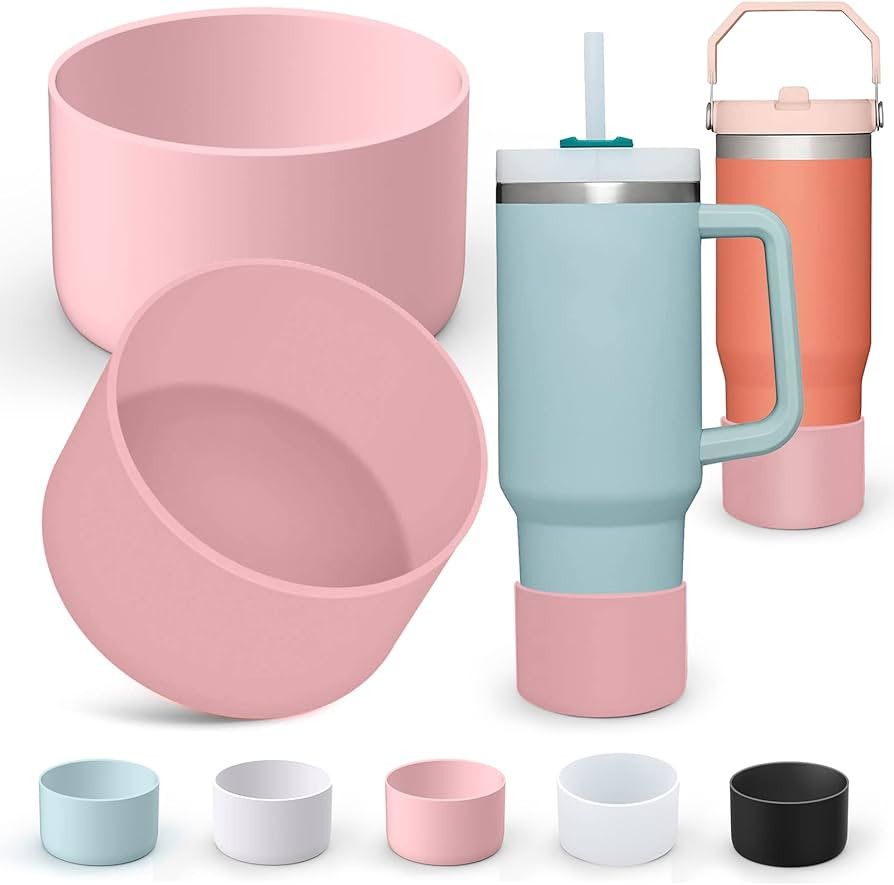 AIERSA 2Pcs Silicone Bumper Boot for Stanley Quencher H2.0 40 oz 30 oz Tumbler with Handle & Stan... | Amazon (US)