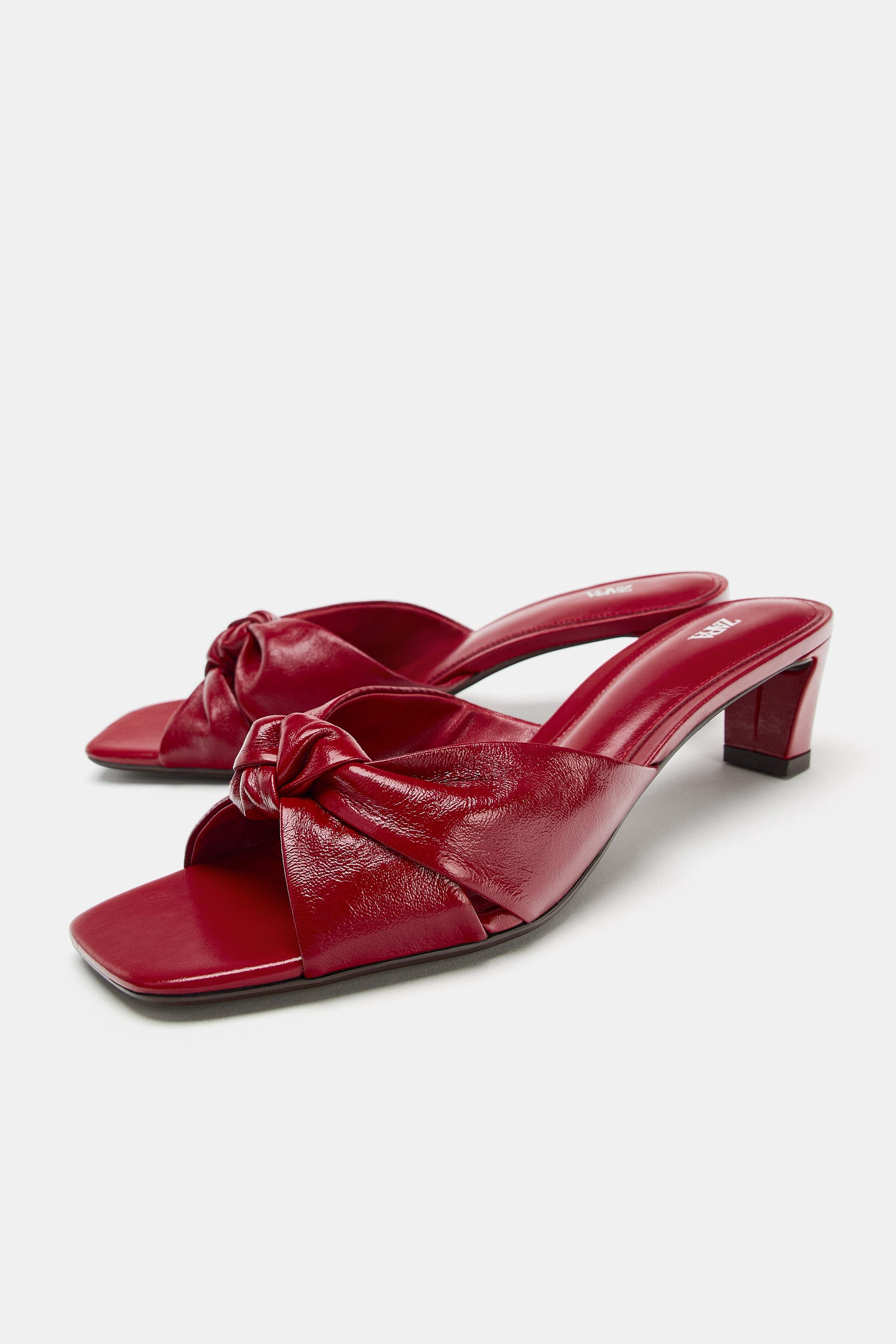 LEDERSANDALE MIT KNOTEN | Zara DE