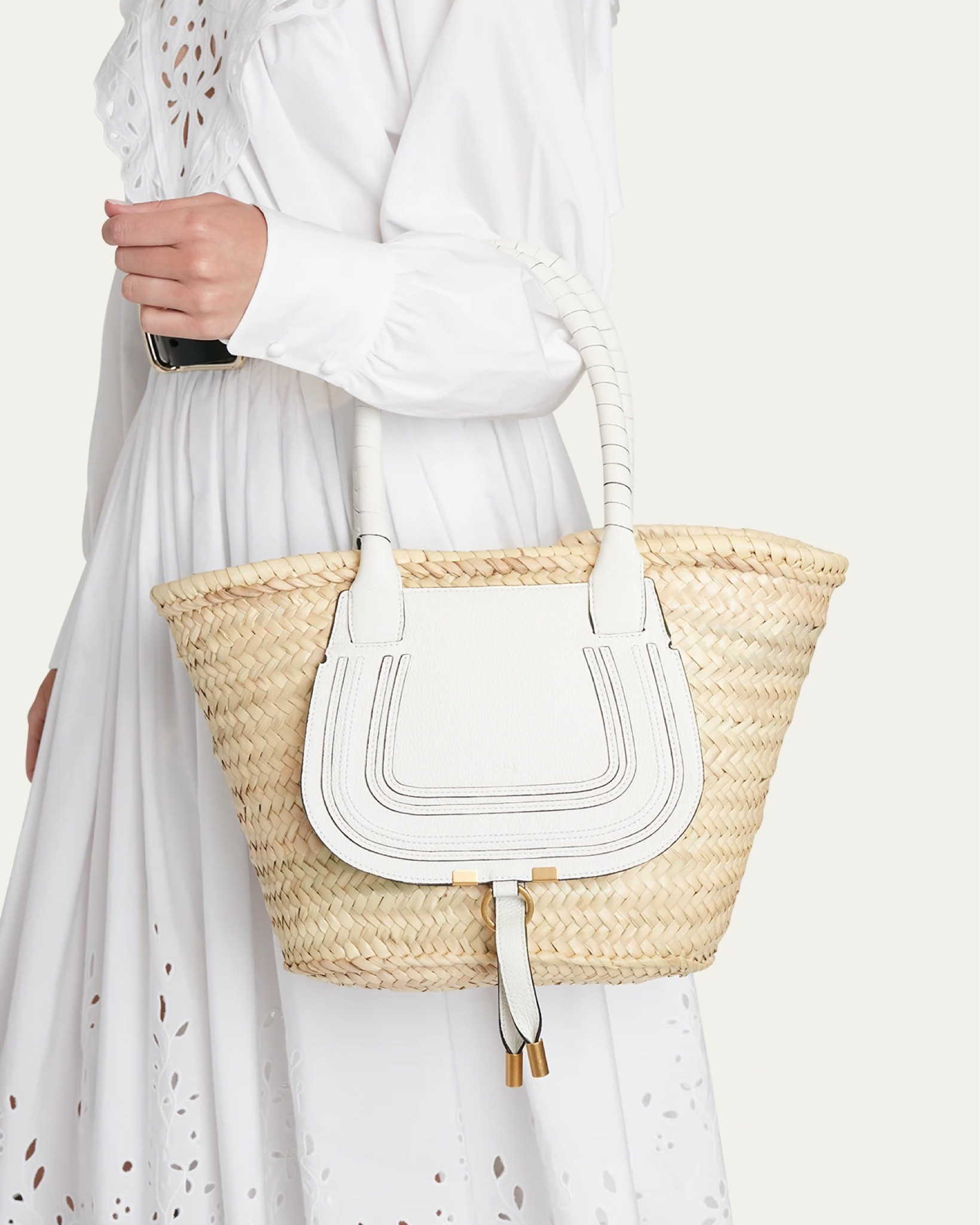 Looking for the perfect summer bag? Our personal favorite is the Chloe “Marcie” basket tote in calf leather and raffia — an absolute must-have for stylishly carrying all your summer essentials! 

#LTKstyletip #LTKfit #LTKFind