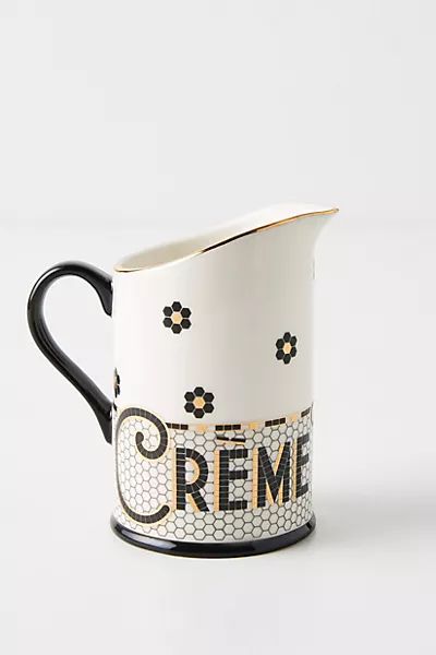 Bistro Tile De La Creme Creamer | Anthropologie (US)