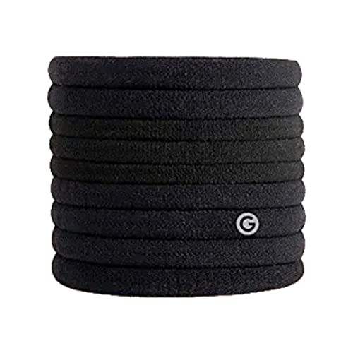 Gimme Beauty - Fine Hair Ties - Black Onyx - Seamless, No Break Microfiber Elastic Hair Ties - Firm Yet Gentle Hair Accessories with All Day Hold + No Snagging, Dents, or Breakage (12 Count) | Amazon (US)