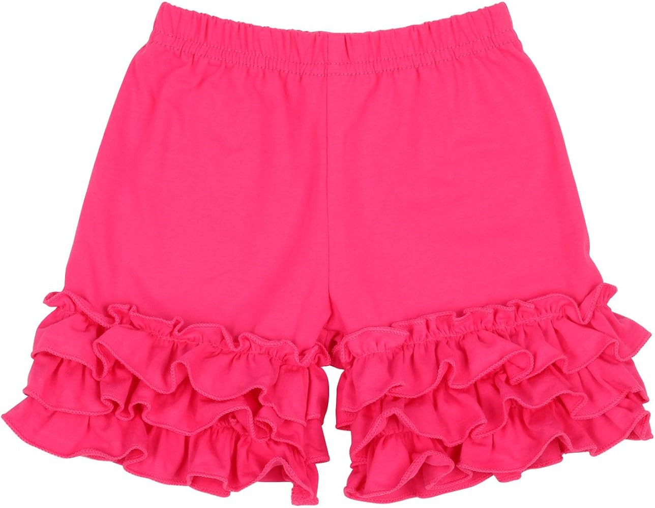 Baby Toddler Girls Cotton Icing Ruffles Shorts Pants | Amazon (US)