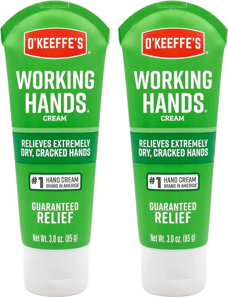 O'Keeffe's Working Hands Hand Cream, Relieves and Repairs Extremely Dry Hands, 3 oz Tube, (Pack o... | Amazon (US)