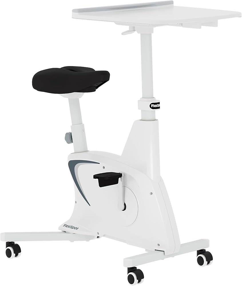 FLEXISPOT Exercise Bike with 2D Desktop, Space Saving Under Desk Bike with Removable Desk, Statio... | Amazon (US)