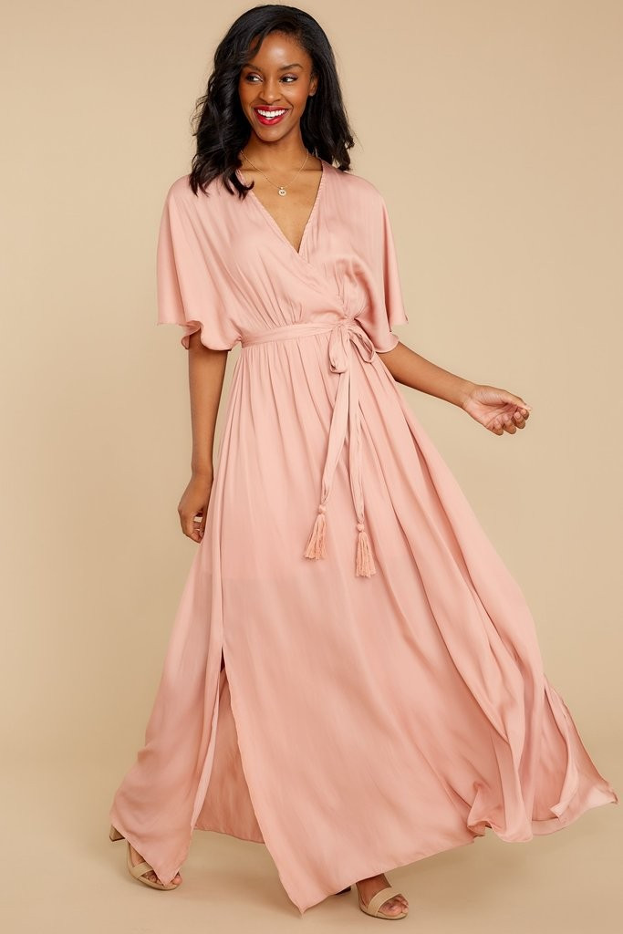 Cross My Heart Pink Maxi Dress | Red Dress 
