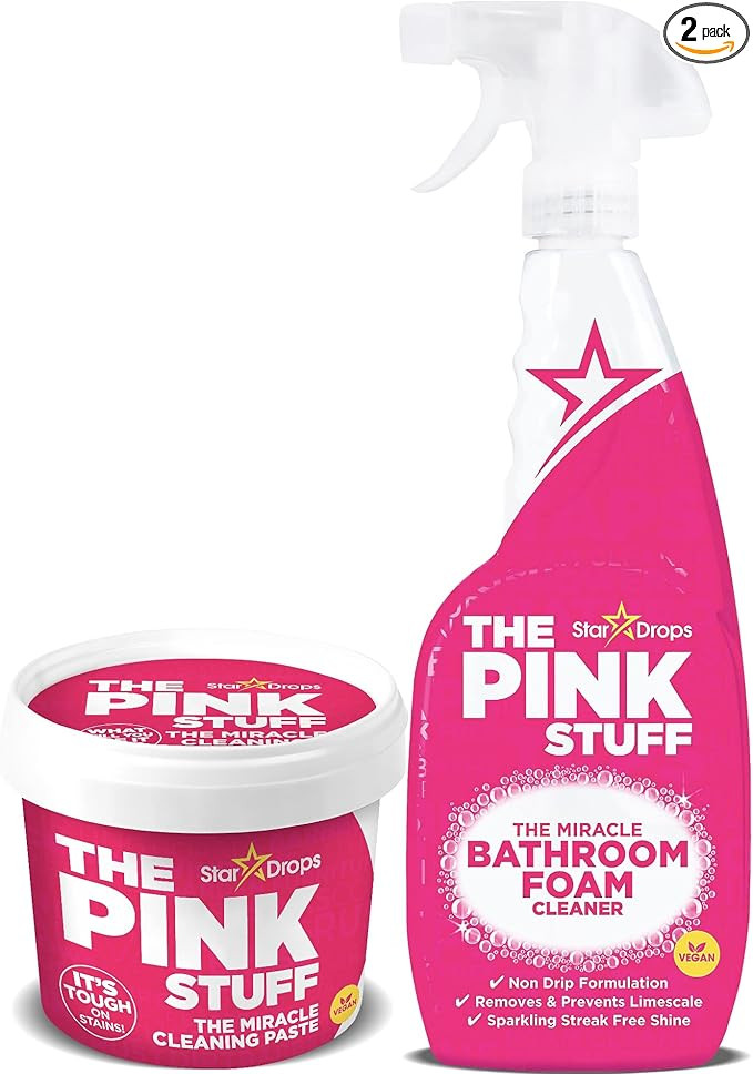 Stardrops - The Pink Stuff - The Miracle Cleaning Paste and Bathroom Foam Cleaner Bundle (1 Clean... | Amazon (US)