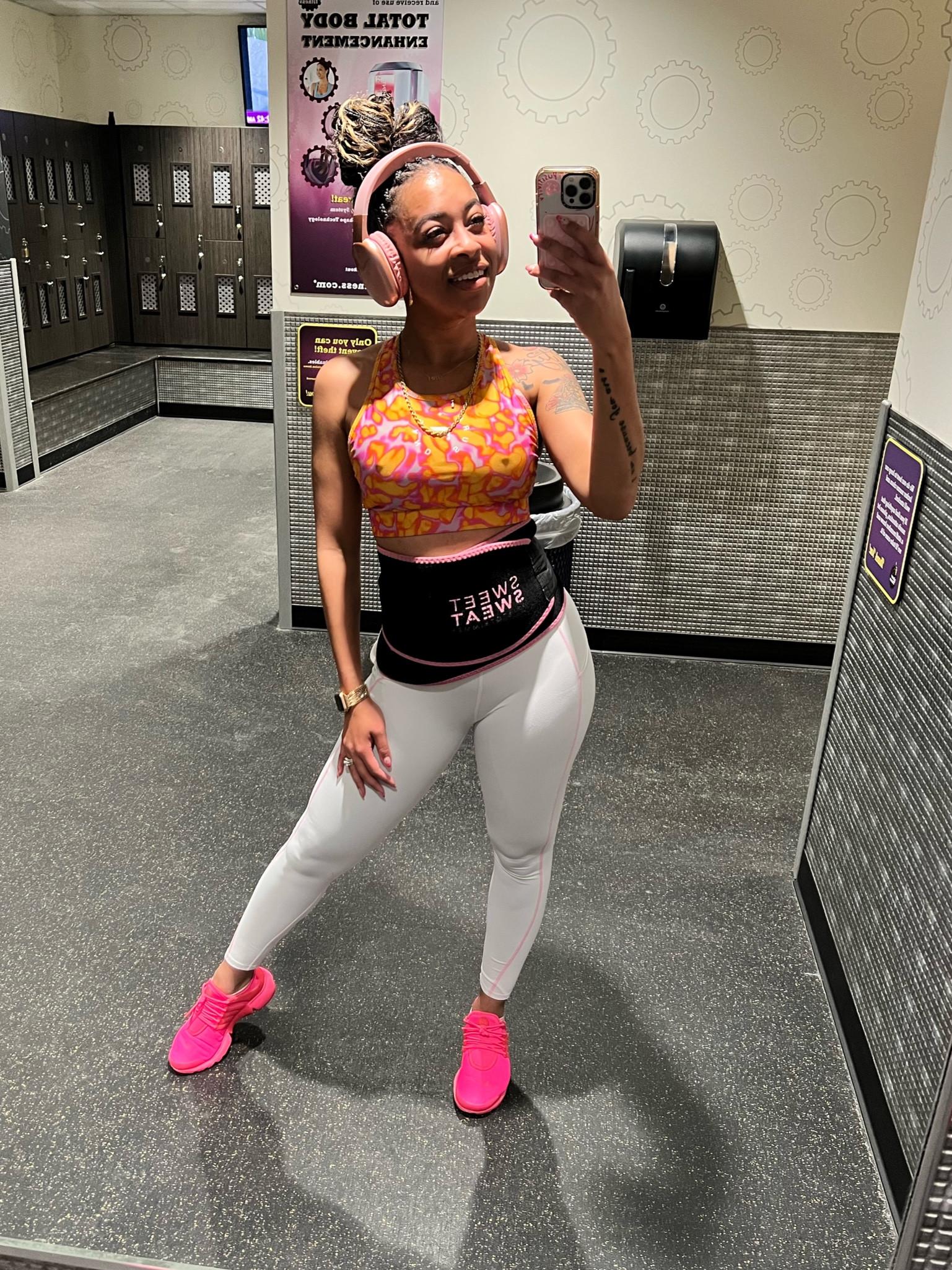 Hello beauty! A cute active set always helps make my workout that much more enjoyable. These leggings are a pair of my favorites. 
Size medium in everything. I have these shoes is a few colors, great for workouts and walking long distance in they’re comfortable and feel like I’m wearing socks.

#LTKFitness #LTKBeauty #LTKActive