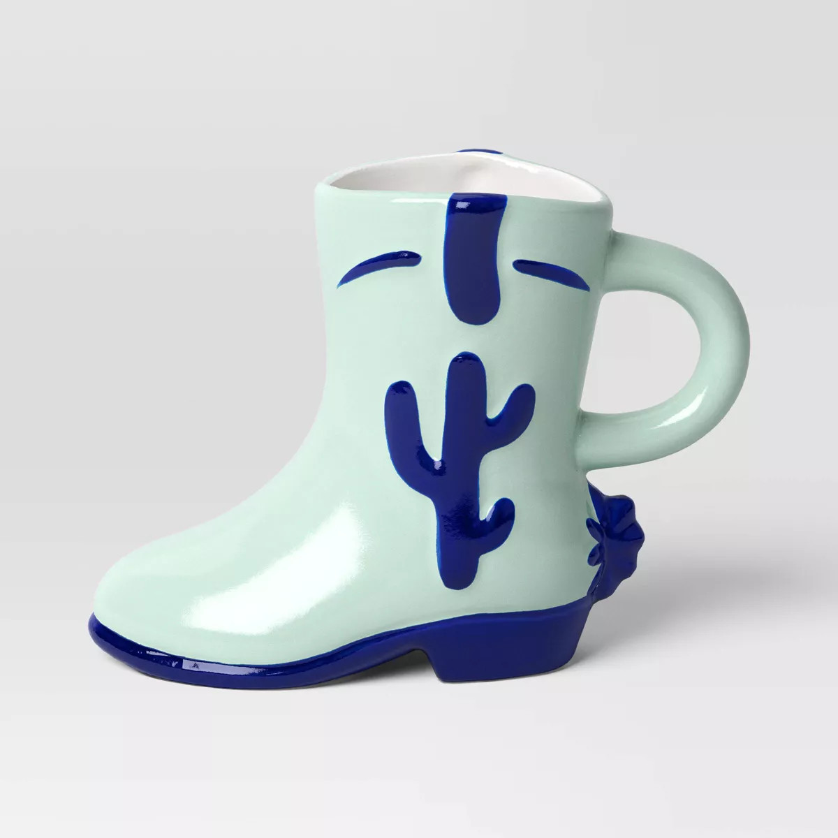 11.4oz Earthenware Figural Cowboy Boot Mug - Room Essentials™ | Target
