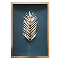 Glass Framed Leaf Wall Art, 18x26 | At Home