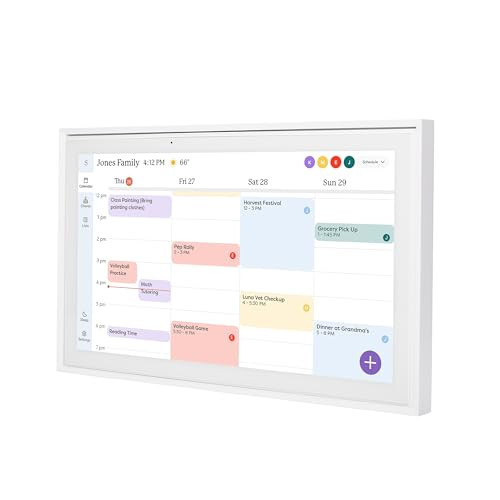 Skylight Calendar: 15-inch Wall Planner Digital Calendar & Chore Chart, Smart Touchscreen Interactive Display for Family Schedules – Wall Mount Included, Great for Organizing Your 2026 Calendar | Amazon (US)