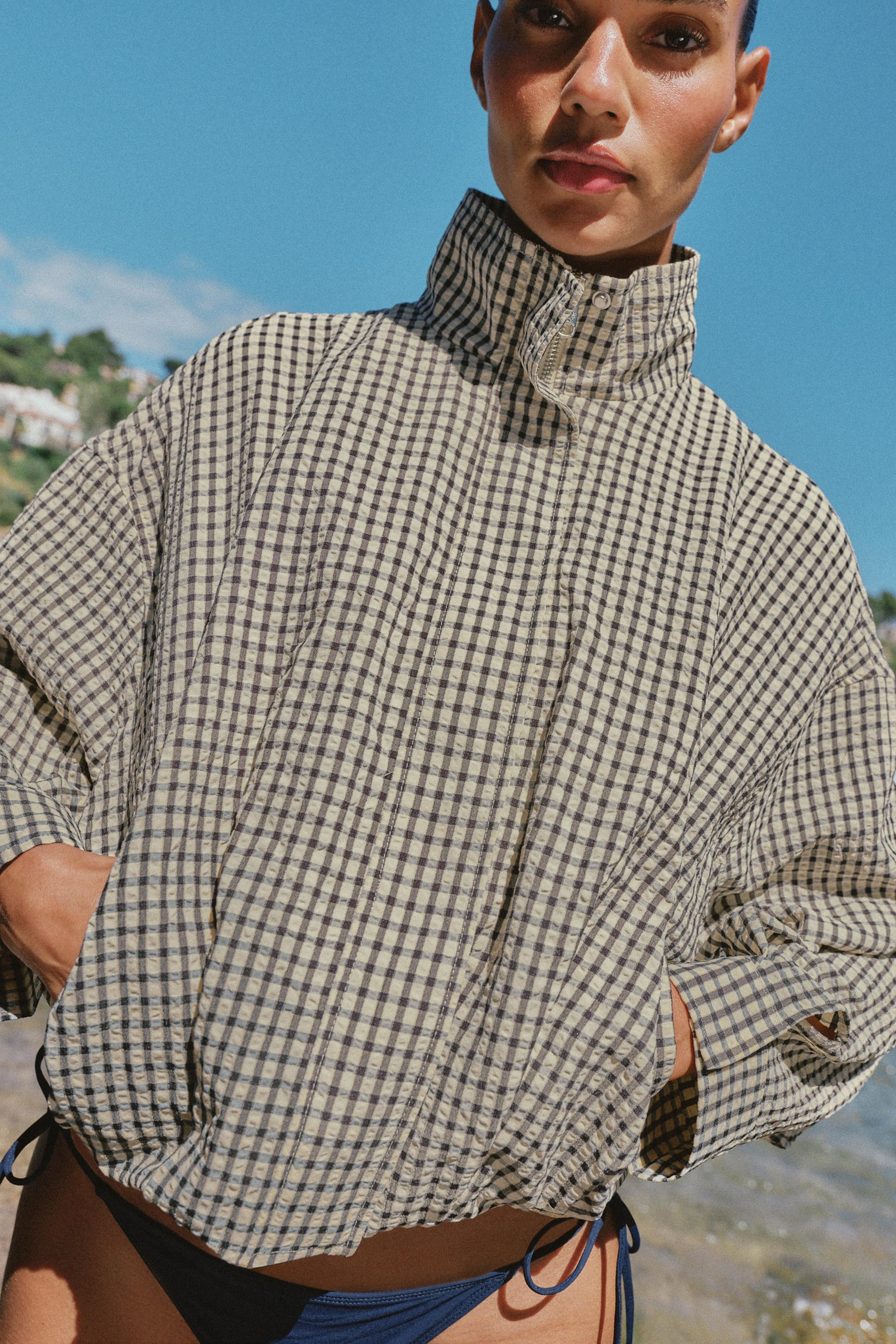 PLAID BOMBER JACKET | Zara US