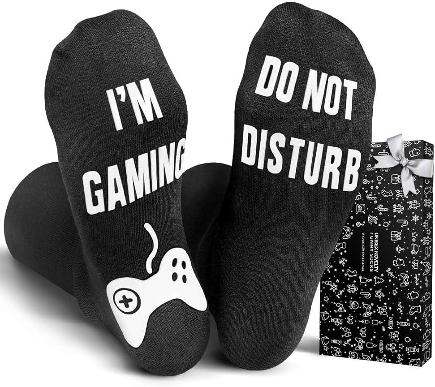 PARIGO Christmas Stocking Stuffers Gifts for Boys - Funny Gaming Socks for Him Novelty Gifts | Amazon (US)