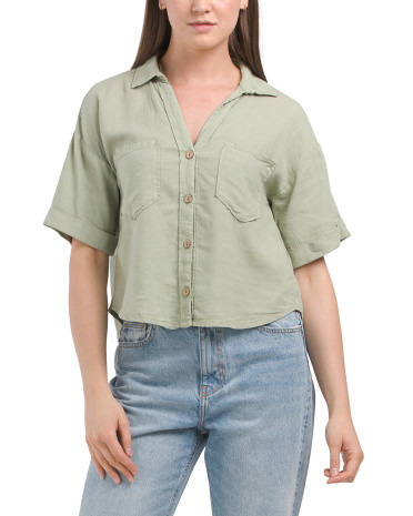 Linen Blend Shirt | TJ Maxx