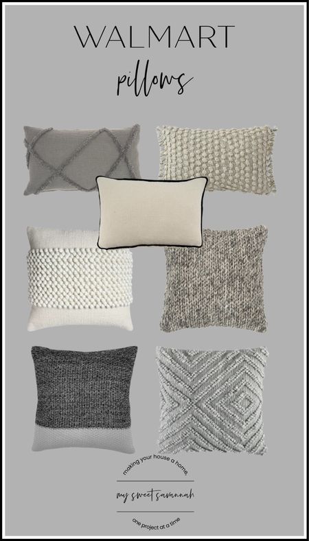 Warm and cozy neutral pillows with tons of texture! 

#LTKstyletip #LTKhome #LTKsalealert