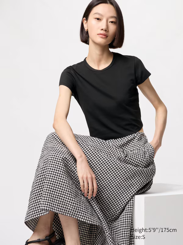 AIRism Soft Cropped T-Shirt | UNIQLO (UK)