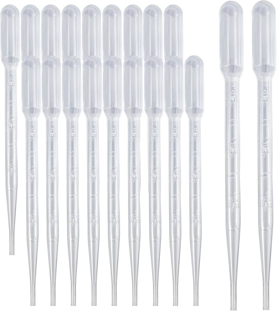 20 PCS 3ml Dropper Pipettes - Disposable Pipettes Dropper for Accurate Liquid Transfer, Perfect f... | Amazon (US)
