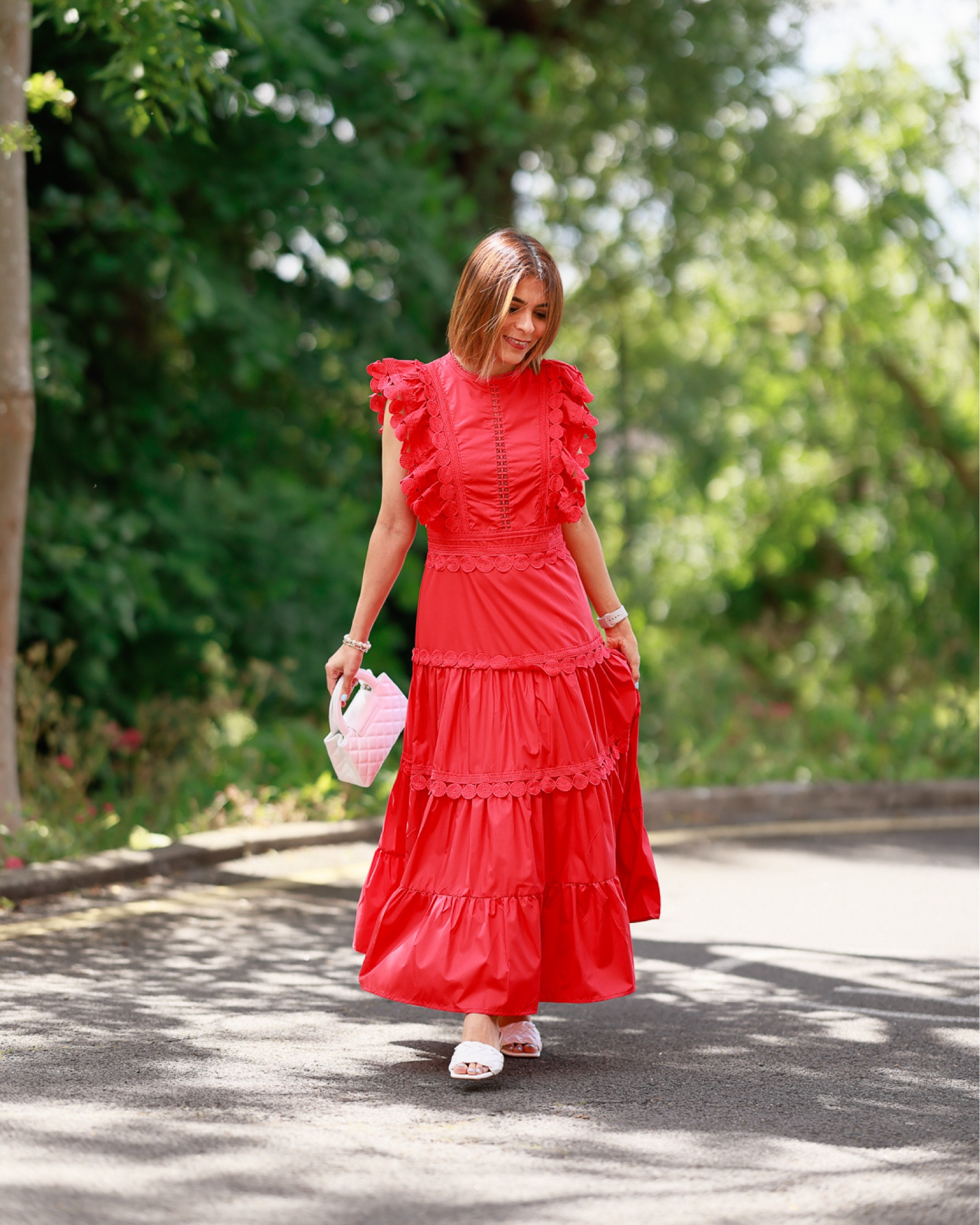 Red maxi dress white chanel bag white flats summer dress holiday dress vacation dress petite dress petite outfit ideas red dress style inspo everyday outfit ideas

#LTKtravel #LTKeurope #LTKsummer