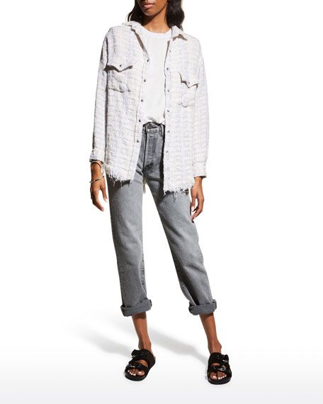 Iro Marsh Tweed Shirt Jacket | Neiman Marcus