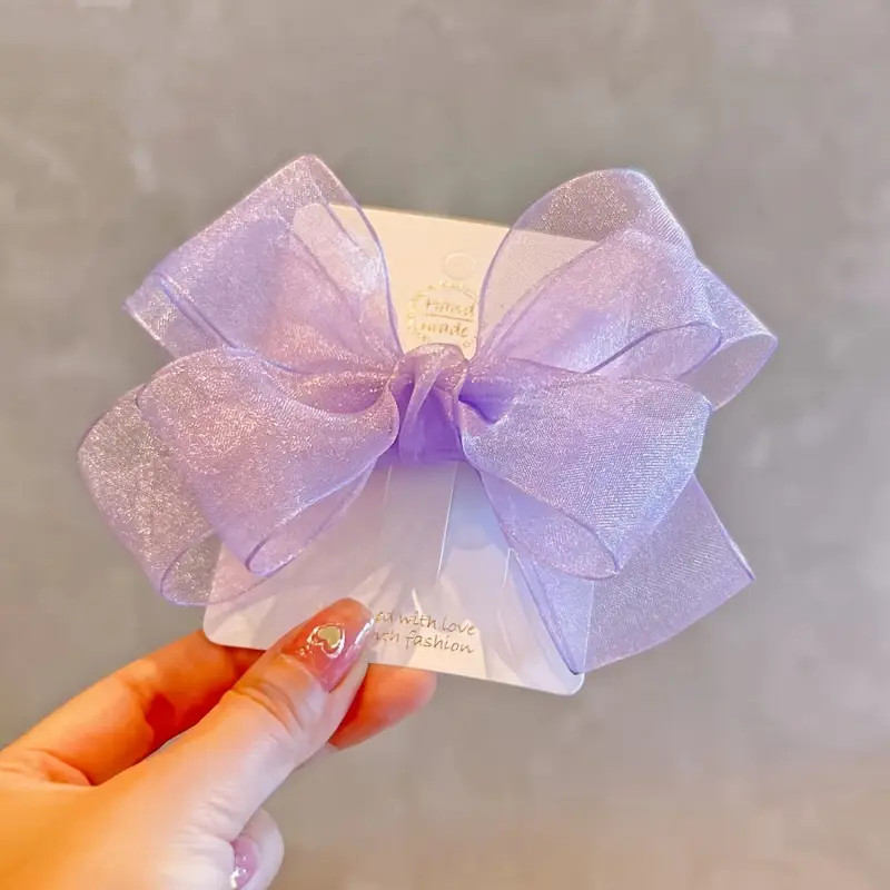 1pc, Sweet Fresh Elegant Versatile Mesh Bow Hair Clip, Girls Princess Style Casual Leisure Hair A... | Temu Affiliate Program