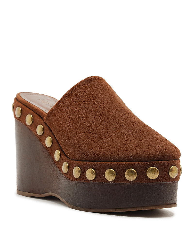 Schutz Women's Sierra Studs Suede Platform Pumps | Bloomingdale's (US)