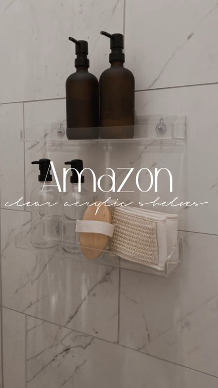 My shower is soooo nice but I have literally no shelving to store my body washes or shampoo. I wanted something sleek so I went back and forth on a couple of options then I finally made a decision on these clear acrylic shelves from @amazon and I’m soooo glad I did! 

*Shelves can be found in my @amazon store front* ‼️

#amazonstorefront #amazondealoftheday #amazondeals‼️ #amazonhomefinds #amazonhomedecor #amazonfinds2023 #fyp #instagramreels

#LTKunder50 #LTKhome #LTKFind