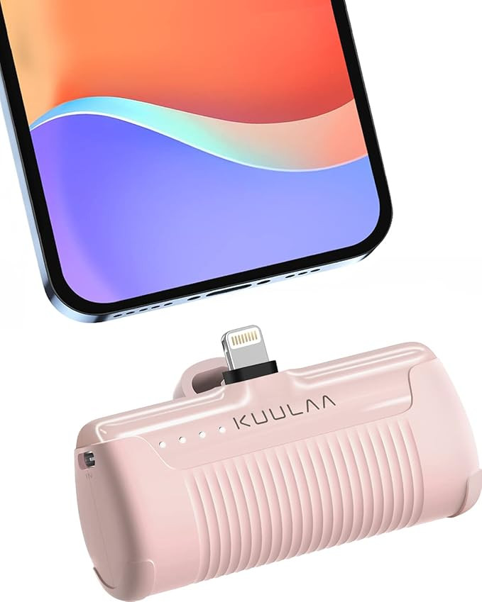 Kuulaa Portable Phone Charger, Small Power Bank 4500mAh Mini Power Bank for iPhone Cute Battery P... | Amazon (US)