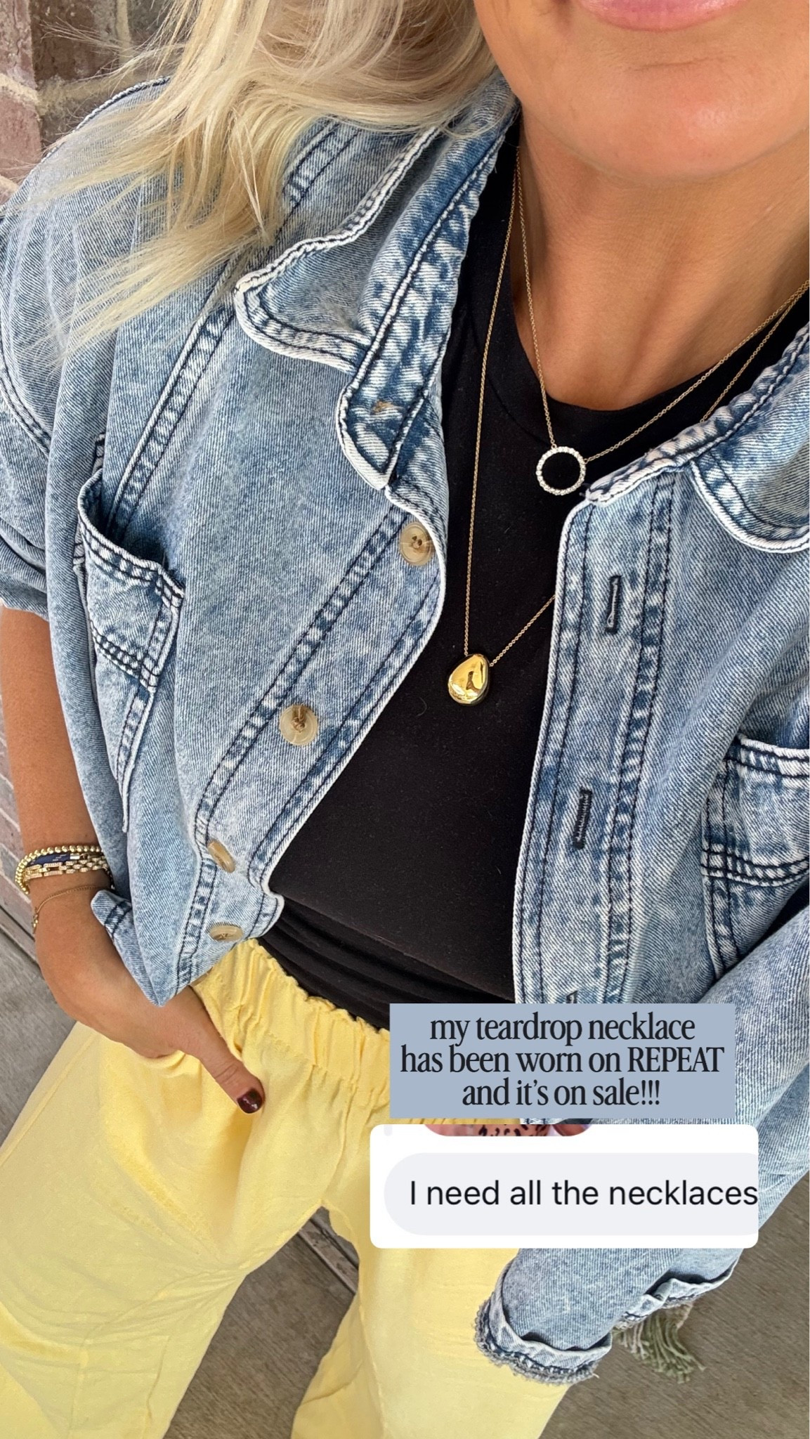 My new teardrop necklace is so good and on sale!!! 

@Ana Luisa #ad