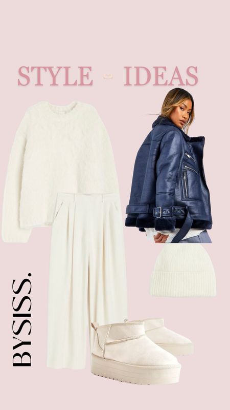 How to style this white jumper of H&M

H&M style, wide leg trousers, aviator, boohoo, Ugg dupes, fluffy knit 

#LTKSeasonal #LTKHoliday #LTKworkwear