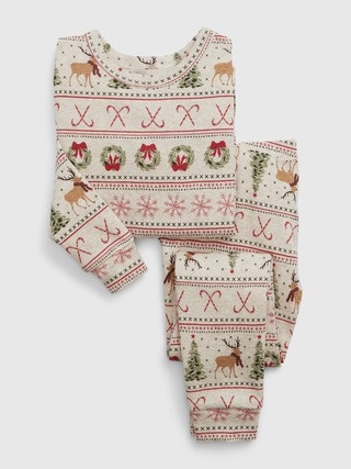 babyGap 100% Organic Cotton Holiday PJ Set | Gap (CA)