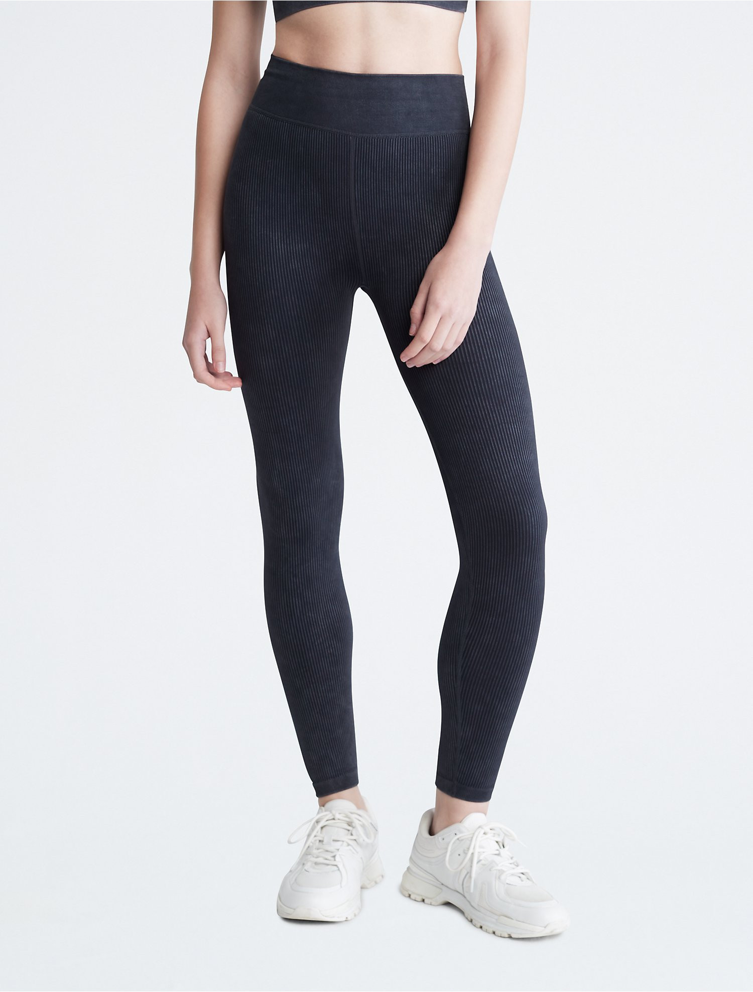 Performance Ribbed Acid Wash Leggings | Calvin Klein | Calvin Klein (US)