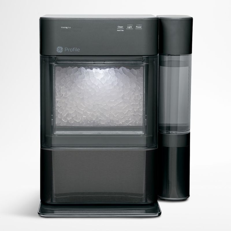 GE Profile Opal 2.0 Black Stainless Nugget Ice Maker with Side Tank + Reviews | Crate & Barrel | Crate & Barrel