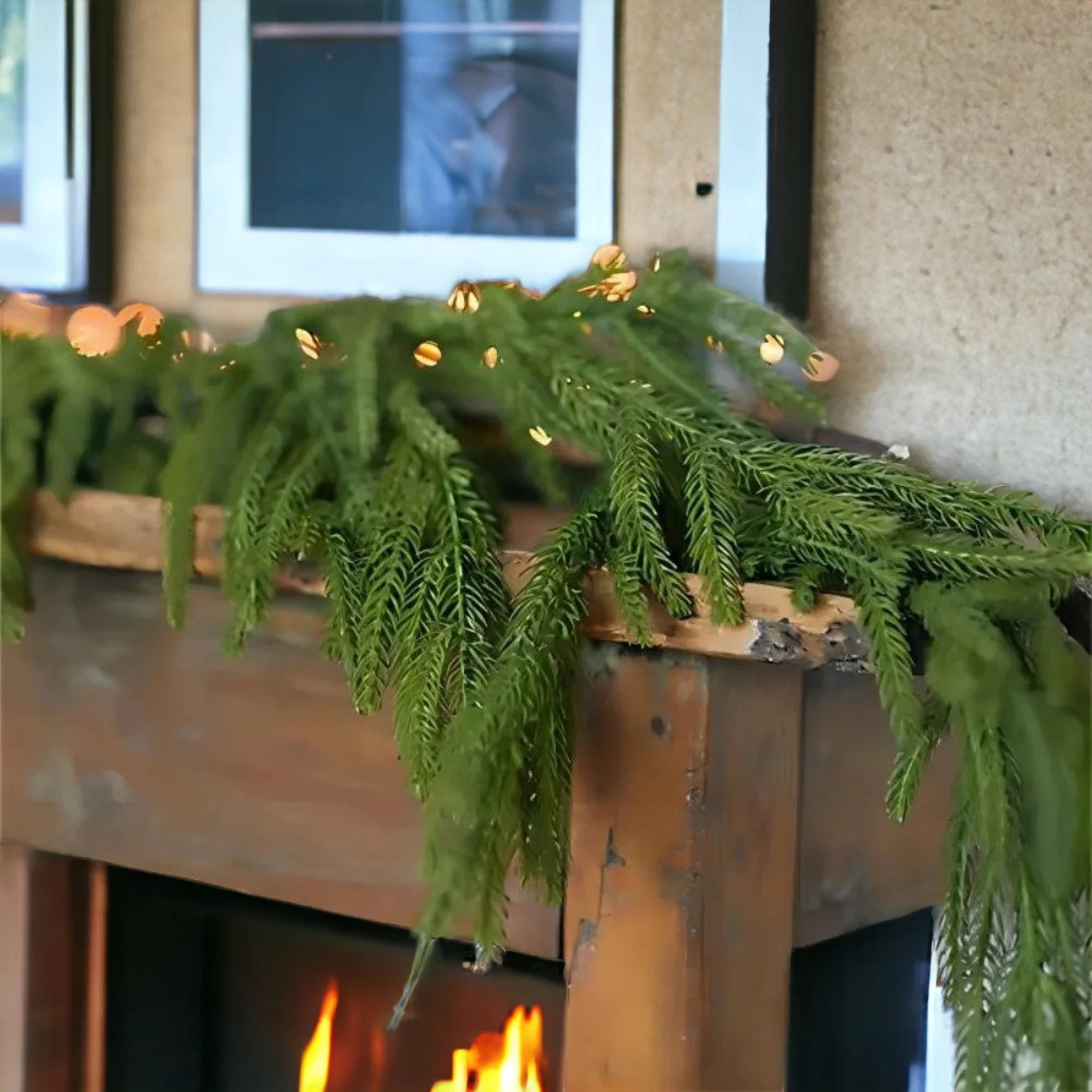 Guirnalda de manto de pino de Norfolk de invierno / Guirnalda - Etsy México | Etsy ROW