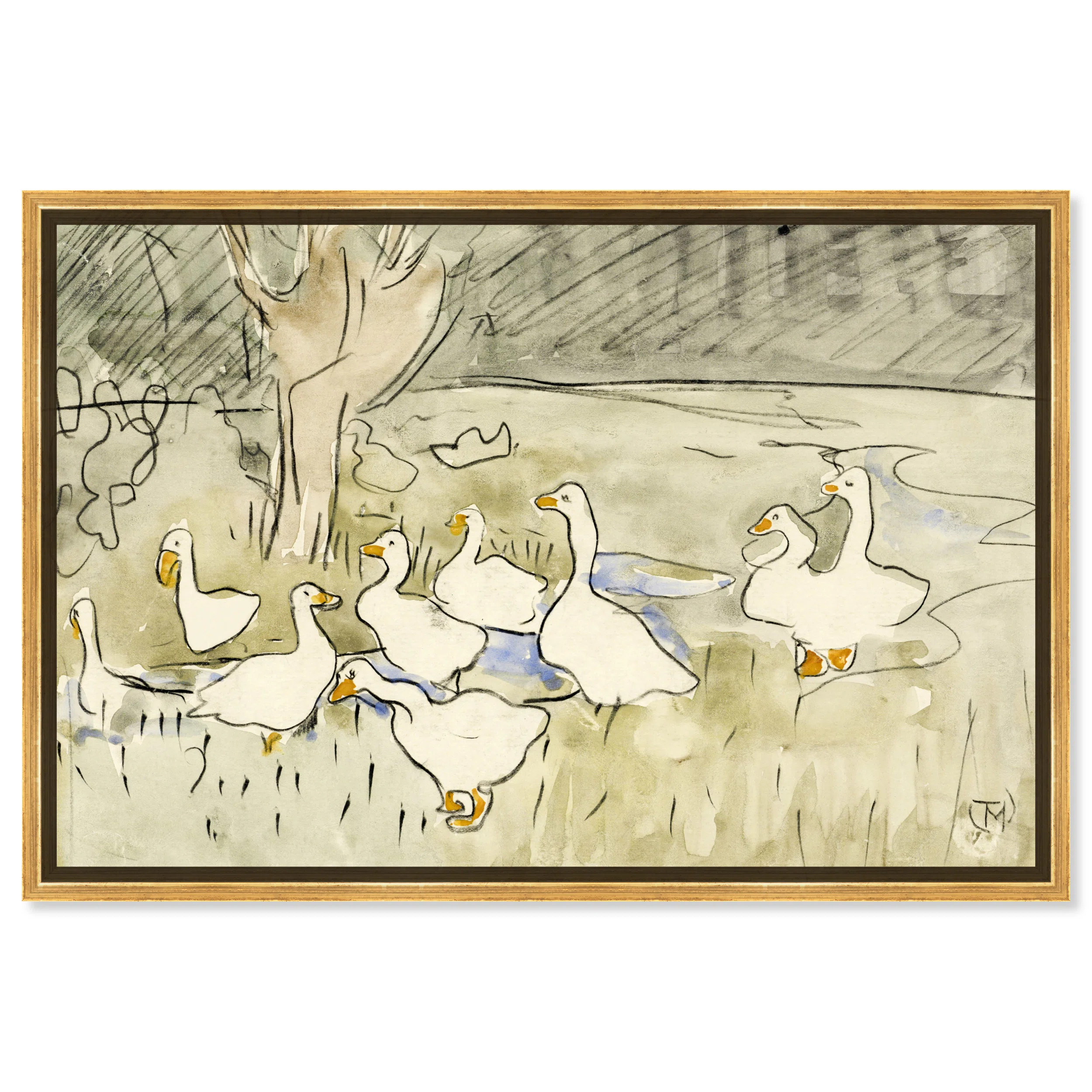 Oliver Gal Prints Ducks by Theo Van Hoytema - Painting on Canvas & Reviews | Wayfair | Wayfair North America