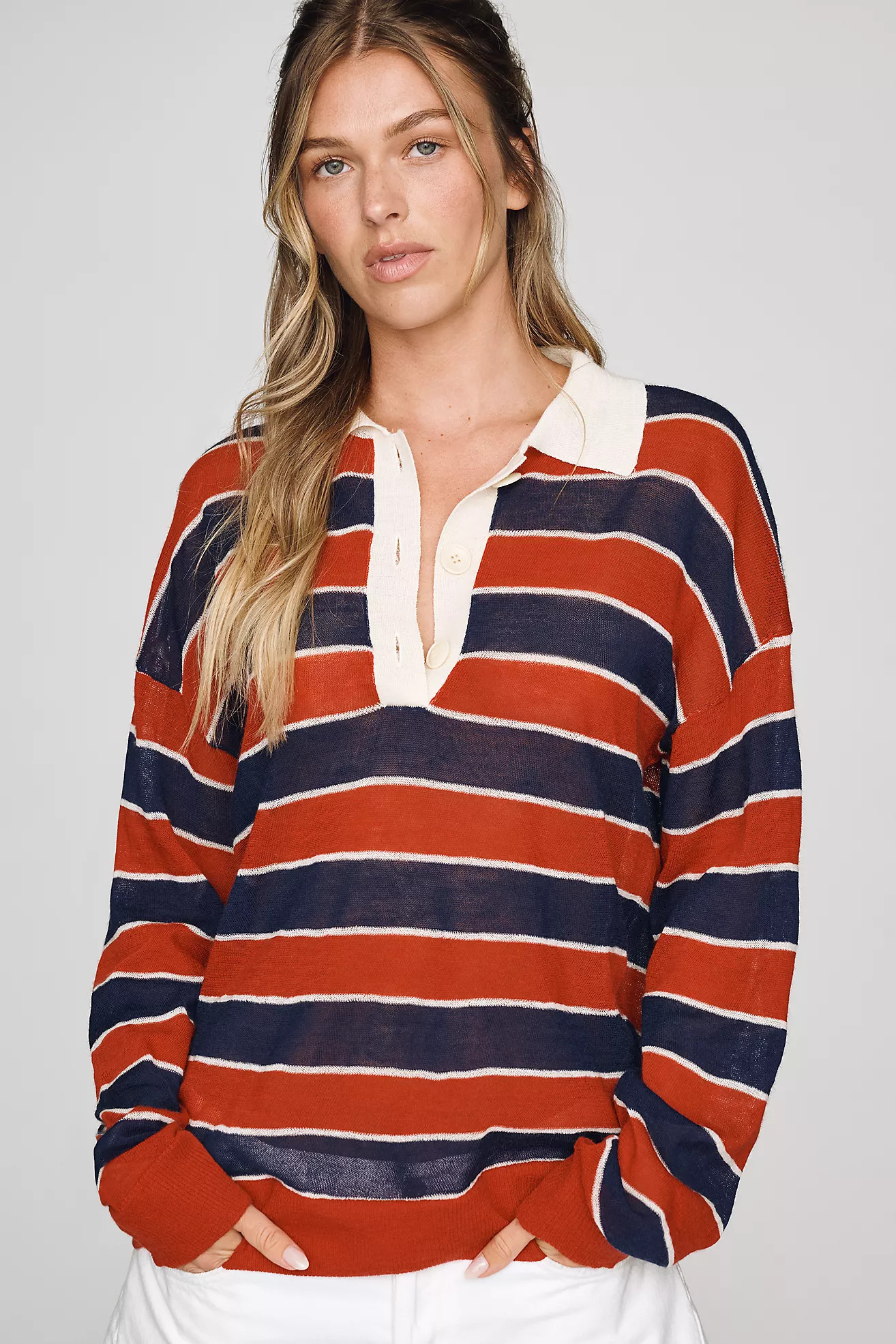 MOTHER The Biggie Raquette Wool Sweater | Anthropologie (US)